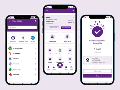 Meezan Bank App accessible appui bankapp branding clear design finance financedesign graphic design illustration logo motion graphics typography ui uidesign uiux ux