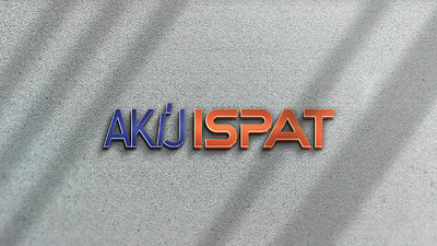 AKIJ ISPAT LOGO 3d branding graphic design logo