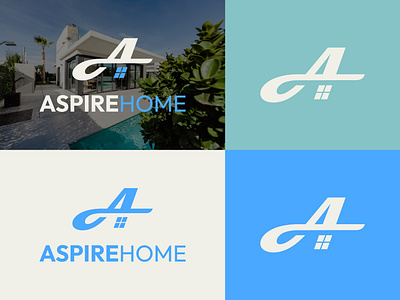 Aspire Home Logo Design 3d animation aspire home branding business logo combination logo graphic design logo luxury logo modern logo motion graphics real estate real estate logo ui unique logo