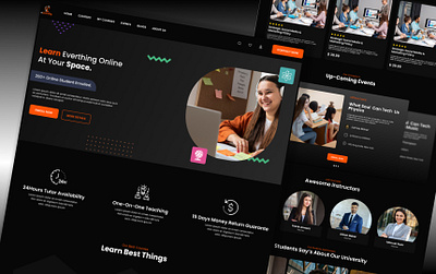 ELEARNING- SERVICE BASE WEBSITE figma furniture store landing page design modern design ui ui design ui ux design webdesign