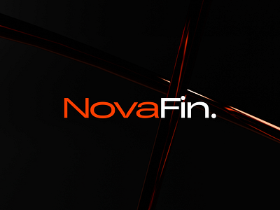 Novafin Fintech banking 3d abstract animation art bank banking branding design fin fintech graphic design illustration logo motion graphics orange strict tech ui vector