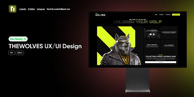NFT Landing page UX/UI figma mongolia landing page mongolian landing page nft nft landing page nft mongolia nft web3 ui mongolia ux mongolia web 3 wolf landing page wolf nft