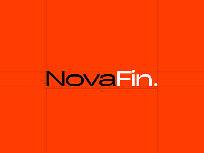 NovaFin Fintech logo 3d animation art bank banking branding design fin fintech graphic design grid illustration layout logo motion graphics orange tech ui vector