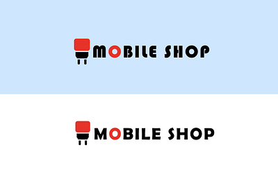 mobile shop logo design 3d animation app branding charger design graphic design illustration like logo mobile motion graphics outstanding shop typography ui ux vector