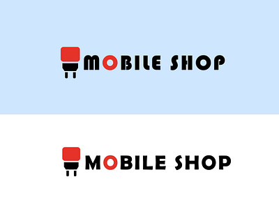 mobile shop logo design 3d animation app branding charger design graphic design illustration like logo mobile motion graphics outstanding shop typography ui ux vector