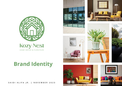 Kozy Nest Brand Identity brand identity branding graphic design logo logo design