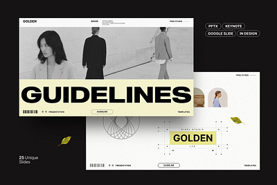 Brand Guideline Template brand brandbook color guide image lines logo mood template
