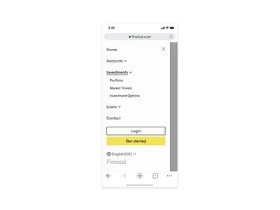 Day 53 >Daily Ui Challenge chrome dailyui finance login money navbar navigation side menu signin web menu