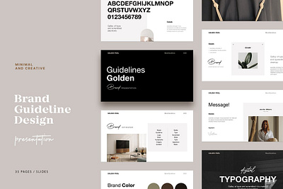 Brand Guideline Template brand color guidelines logo mood template typography