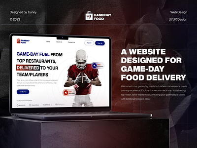 Game Day Food branding design ui ux website websitedesign websites websiteuidesign websiteuiux websiteux