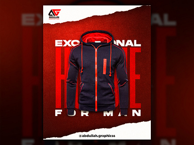 Hoodie poster design / cloth poster banner cloths poster graphic design hoodie hoodies hoodies poster modern poster poster poster design red hoodie red poster social media post trendy poster