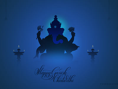 Happy Ganesh Chaturthi Wishes art card design ganesh god illustration india poster religious vector vinayagar wishes