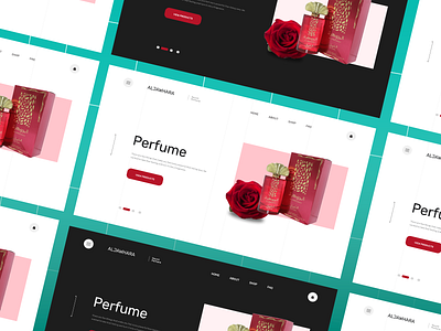 Al jawhara Perfume Landing Page Dark & White Mode landing page ui web design web hero web page webdesign website