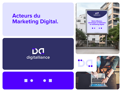 Alliance Digitale - Brand Design adtech brand branding design frenchtech graphic design logo makerting minimal modern motion simple vector