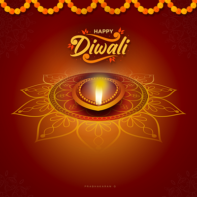 Happy Diwali Wishes card deepavali design diwali festival illustration illustrator india photoshop religious vector wishes