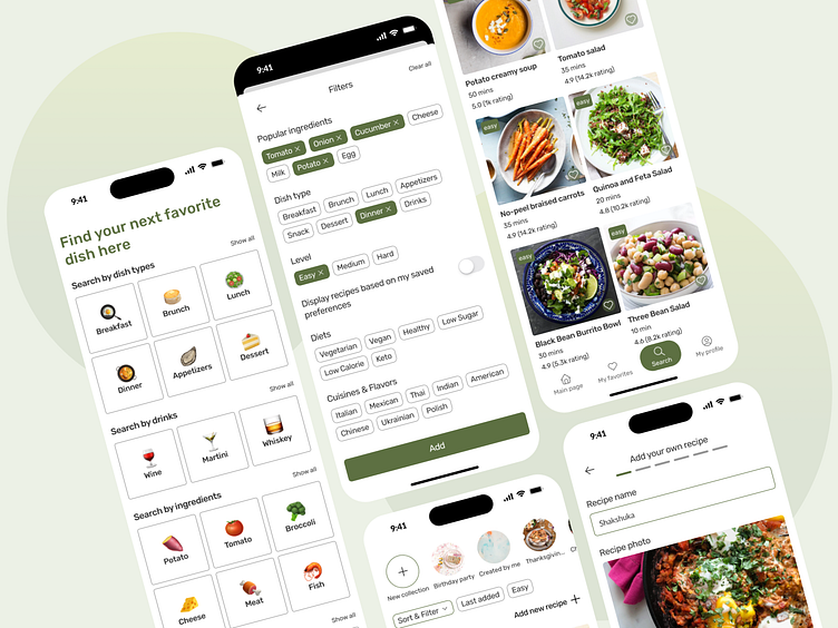 Foodie Recipe App By Anastasiia Prus On Dribbble