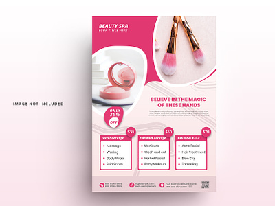 Beauty Flyer & Spa Flyer Template banner branding brochure brochure cover brochure design brochure flyer brochure flyer design design flyer flyer design flyer template flyer template design graphic design illustration logo print flyer social media social media poster ui vector