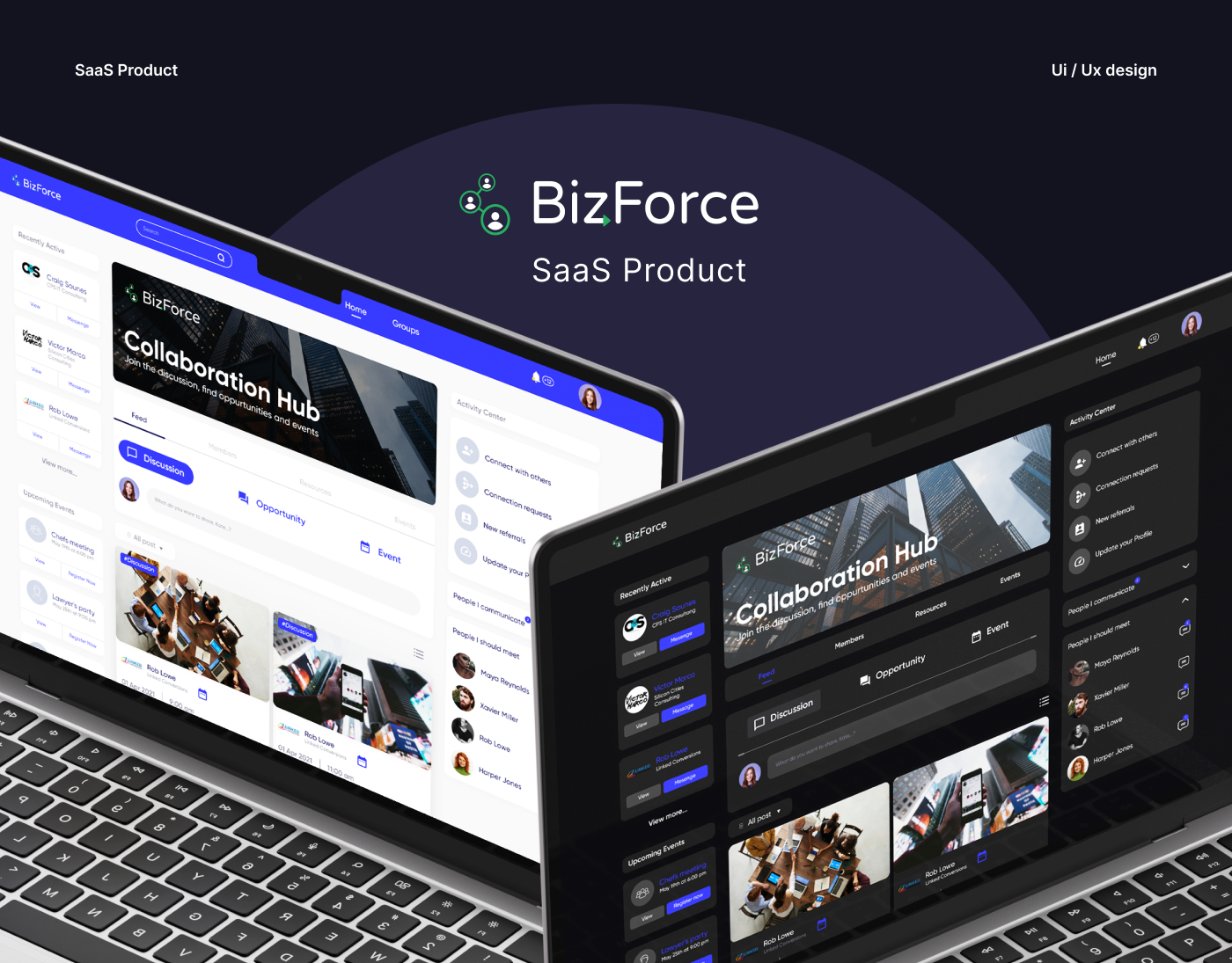 BizForce | SaaS Product Design digital design high fidelity design mockups product design prototype tool design ui user interface ux