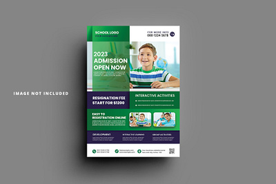 School admission flyer design template admission flyer admission flyer design banner branding design flyer flyer design flyer template graphic design illustration logo school admission school admission flyer school flyer school flyer design ui vector