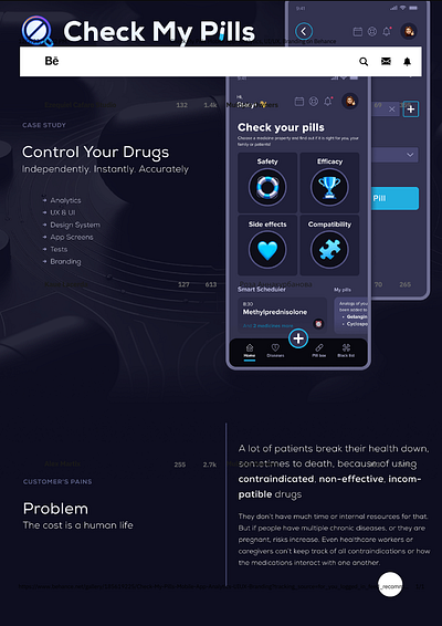 Pills Landing Page app app design branding graphic design land logo motion graphics ui website