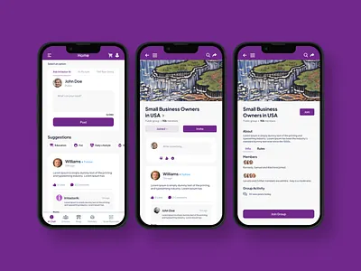 Social Media App app design business chat chat app chatting app clean facebook instagram ios app design message app messaging app messenger minimal social social app social media social media app social network startup uiux