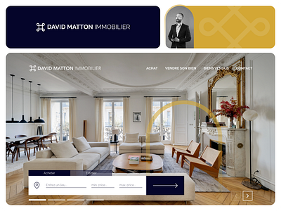 David Matton Immobilier - WebDesign branding design elegance french graphic design luxury product real estate ui ux web webdesign