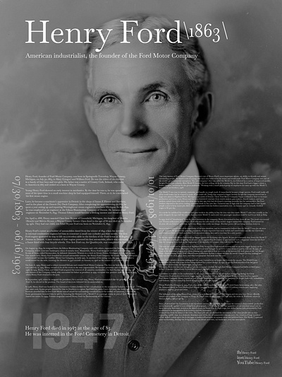 Henry Ford branding graphic design ui