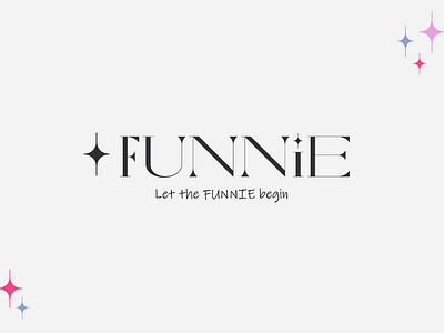 Let the FUNNIE begin branding graphic design logo