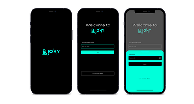 IONY - Log in Screen application charge station electric mobile ui ux