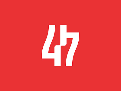 47 branding concept graphic design identity logo mark minimal numbers symbol