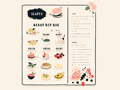 Modern Culinary Showcase - Restaurant Menu Design cake menu design illustration menu menu design restaurant menu