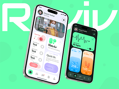 UX/UI Design - REVIV Health App (Mobile) adobe xd app design app design concept branding design figma graphic design health app illustration logo medic medicine app mobile app mobile design concept mobile ui mobile ux ui ux uxui vector