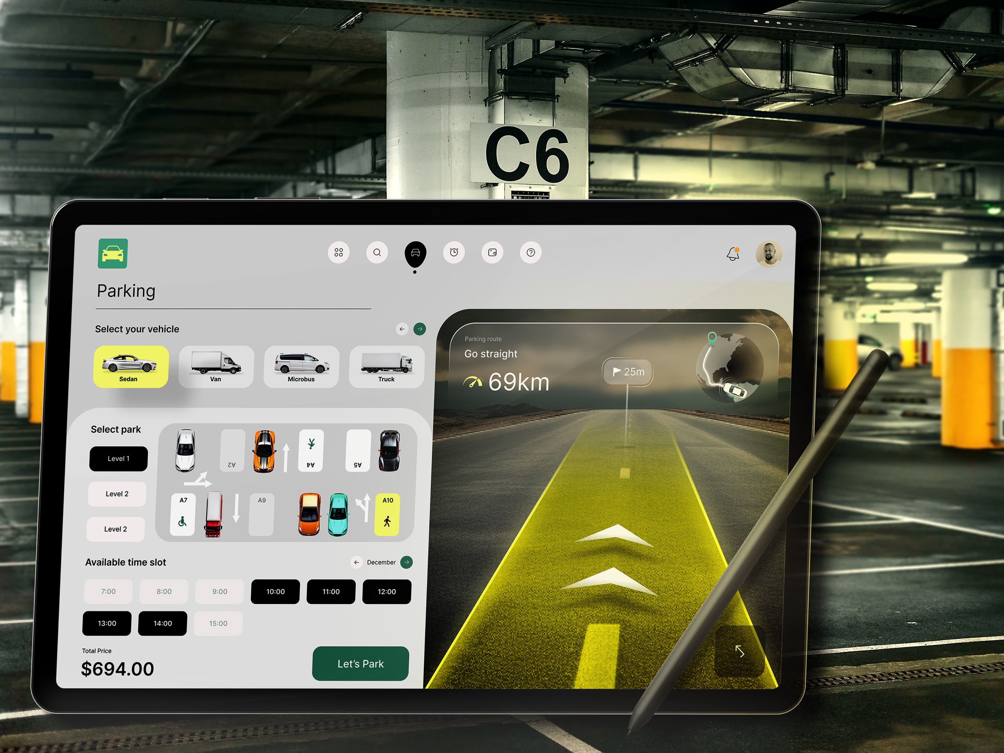 Parking Web Application UIUX 3d app design branding design illustration mobile app ui typography ui uiux ux web app
