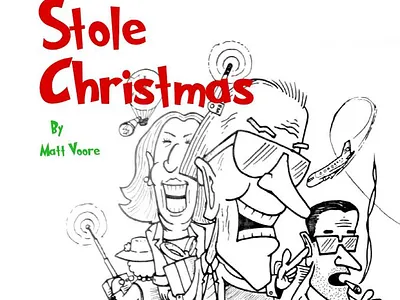 How Joe Stole Christmas book book cover cartoonn design graphic design illustration logo print design