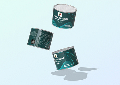 Product label design of paint manufacturer company