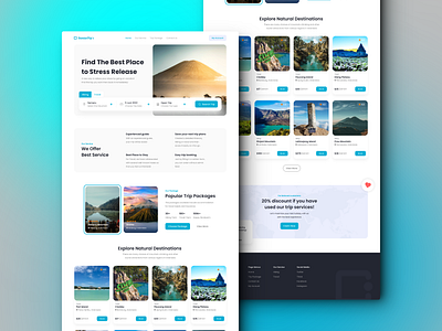 DamiunTrip's - Travel Agency Web Design (Responsive) agency branding design design app graphic design illustration indonesia ios logo mobile responsive travel travelagency trip ui ux vector web webdesign webresponsive