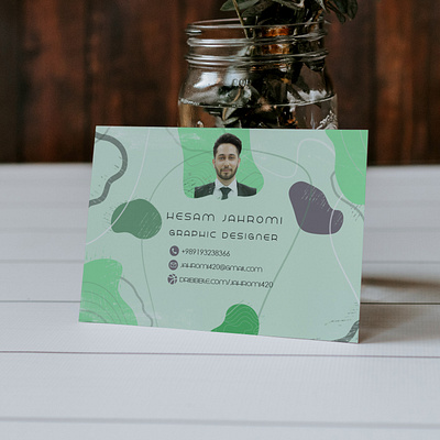 mockup card visit graphic design