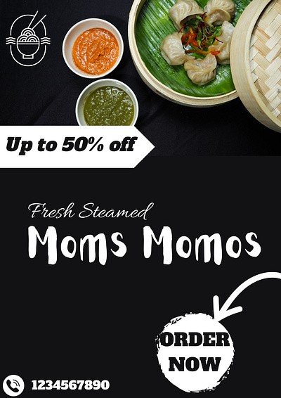 MOMS MOMOS design graphic design momos poster vector