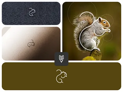 Squirrel Logo Design app branding design flat golden ratio graphic design grid logo icon illustration line art logo squirrel squirrel logo vector