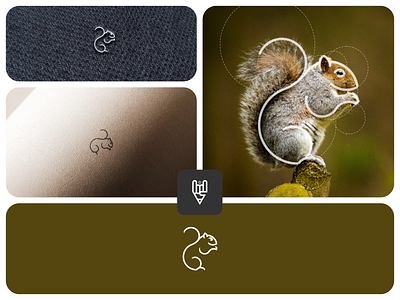 Squirrel Logo Design app branding design flat golden ratio graphic design grid logo icon illustration line art logo squirrel squirrel logo vector
