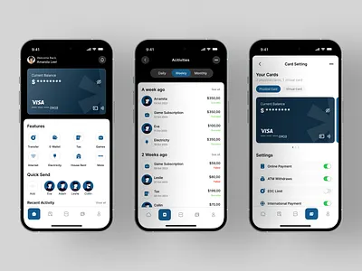 Finance Mobile App branding e wallet finance financeapp interface mobile app mobile banking mobile finance app ui uidesign uiux ux uxdesign