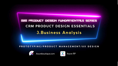 CRM Product Essentials | Prototyping & Product Management & UX:3 axure axure course b2b crm design product design product management prototype ui uiux ux ux libraries