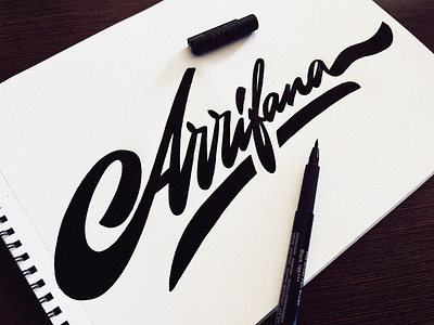 Arrifana algarve arrifana branding calligraphy clothing custom flow fun lettering logo premium script signature sketch street type unique urban wear