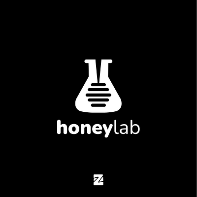 Honey Lab Logo design honey honey lab logo lab logo logo honey logo lab logos simple logo