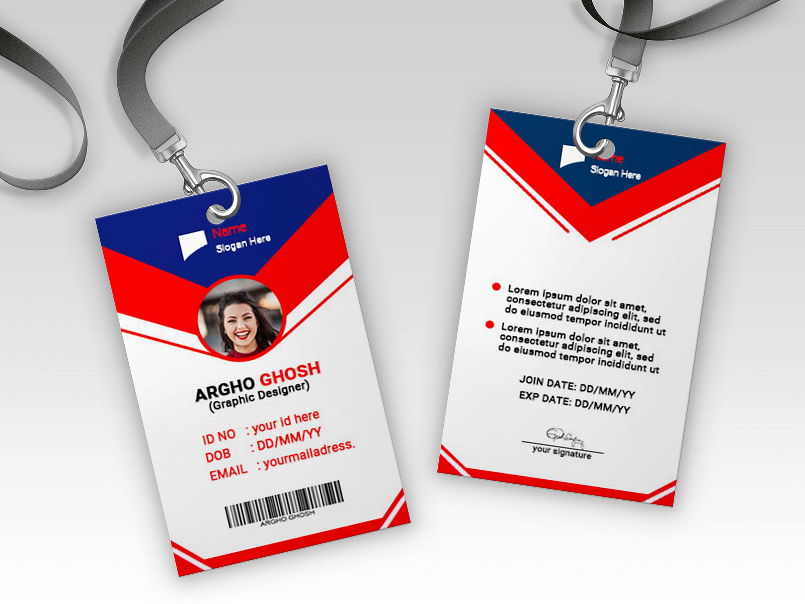 Id Card Design Project By Argho Ghosh On Dribbble