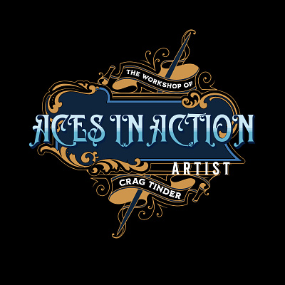 ACES IN ACTION VINTAGE LOGO branding illustrator logo photoshop vintage vintage logo