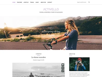 Minimal WordPress theme design minimalistic wordpress