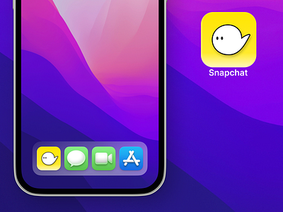 Snapchat App Icon Rebrand app branding icon logo rebrannd snapchat ui