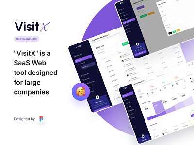 Visitor Management Dashboard - UIUX admin dashboard dashboard figma design hrm dashboard leave management my profile notification project management saas saas dashboard ui design uiux user profile ux design visiors visitor visitor guide visitor management visitor management system web app