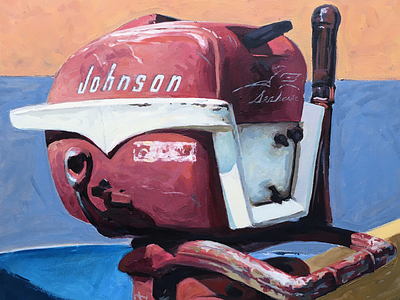 1956 Johnson Outboard johnson outboard motor painting